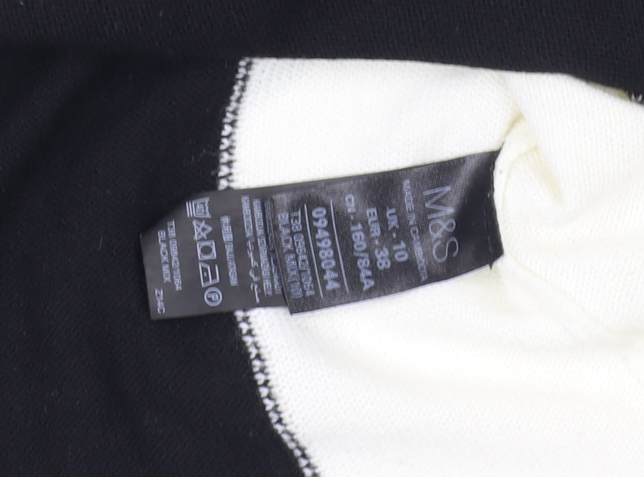 Womens UK Size 10 Marks and Spencer Black  Jumper
