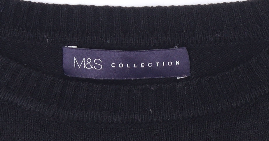 Womens UK Size 10 Marks and Spencer Black  Jumper