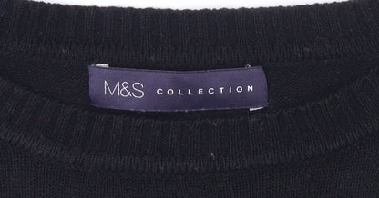 Womens UK Size 10 Marks and Spencer Black  Jumper