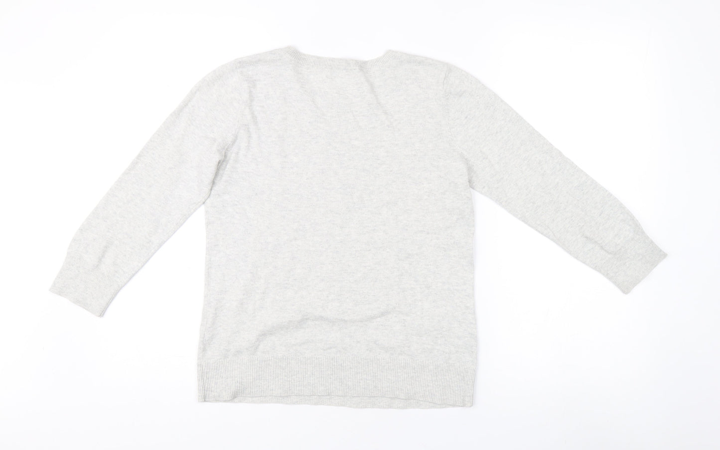Womens UK Size XS Oasis Grey Pullover Jumper