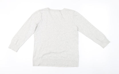 Womens UK Size XS Oasis Grey Pullover Jumper