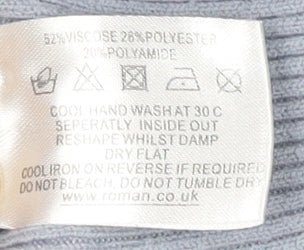 Womens UK Size 16 Roman Grey Pullover Jumper