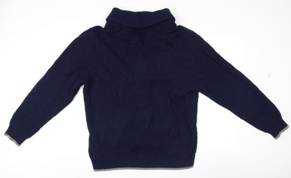 Boden Men's Blue 2XL Cardigan with Button Pockets