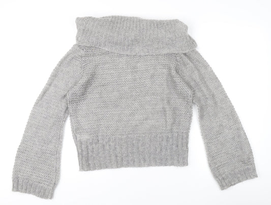 Womens UK Size M Marks and Spencer Grey Pullover Jumper