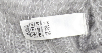 Womens UK Size M Marks and Spencer Grey Pullover Jumper