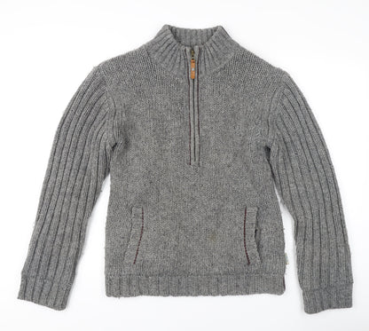 Fat Face Grey Wool Blend Pullover - Men's S