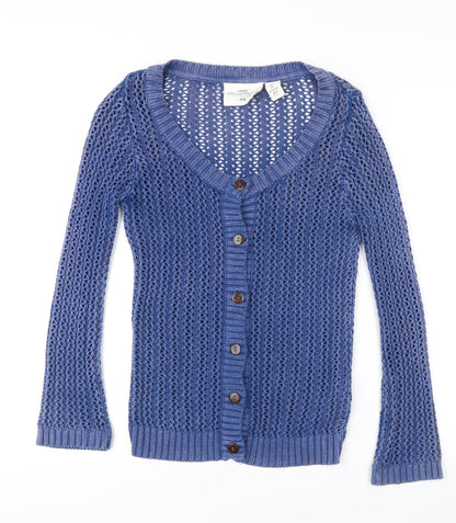 Womens UK Size 8 H&M Blue Cardigan Jumper