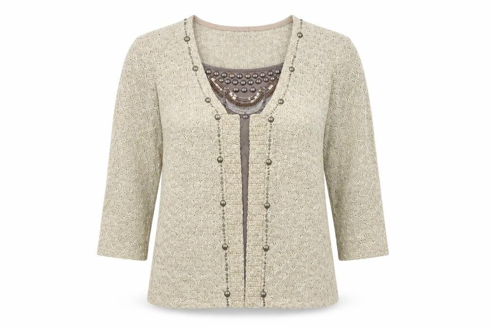 Womens UK Size L Marks and Spencer Beige Cardigan Jumper