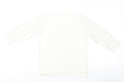 Honor Millburn Women's White Polka Dot Pullover Jumper - S