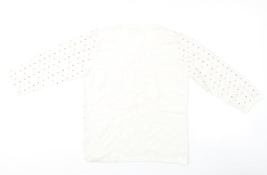 Honor Millburn Women's White Polka Dot Pullover Jumper - S