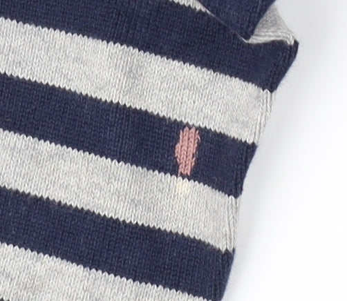 Green Coast Women's Blue Striped Pullover Jumper L