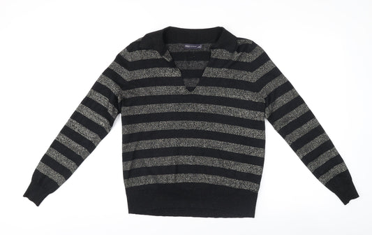 Womens UK Size M Marks and Spencer Black Pullover Jumper