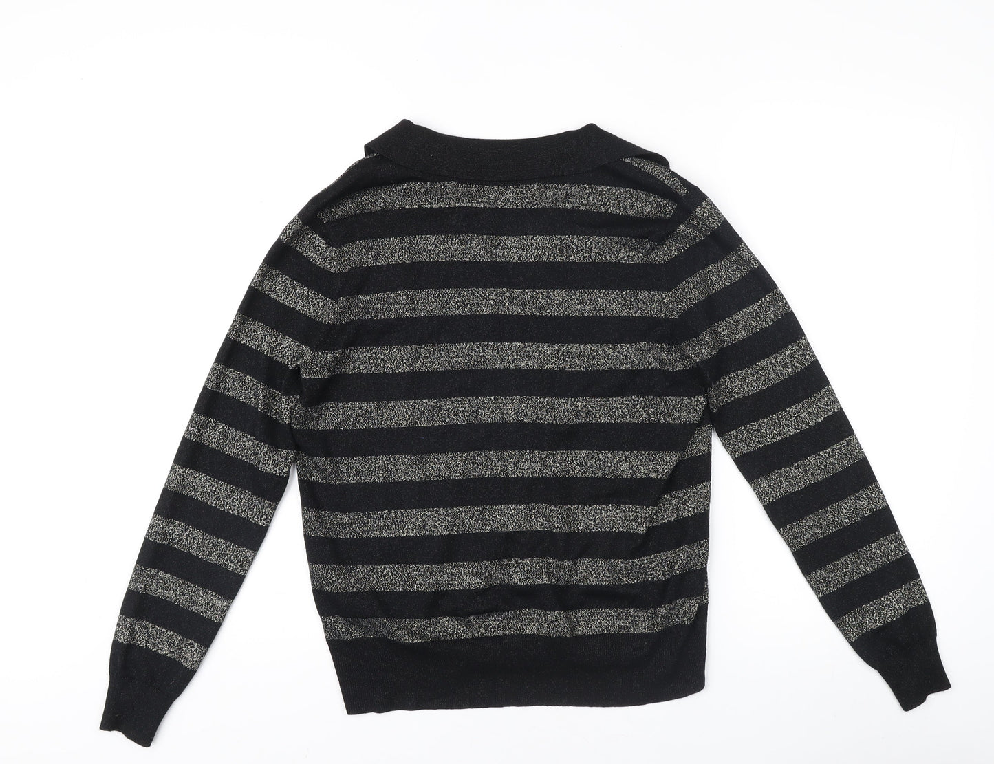 Womens UK Size M Marks and Spencer Black Pullover Jumper