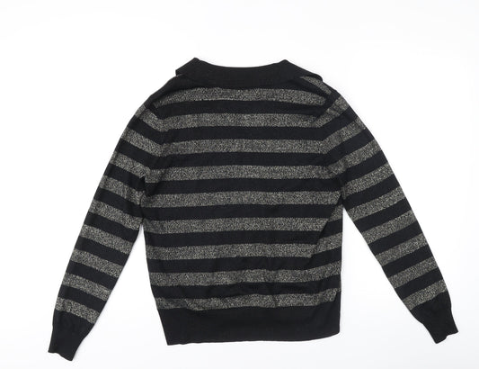 Womens UK Size M Marks and Spencer Black Pullover Jumper