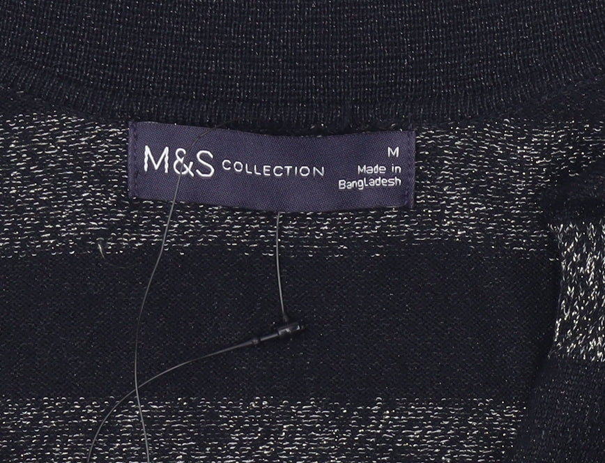 Womens UK Size M Marks and Spencer Black Pullover Jumper