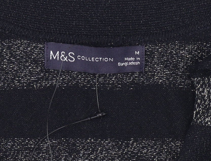 Womens UK Size M Marks and Spencer Black Pullover Jumper