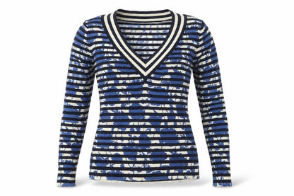 Womens UK Size 2 Whistles Blue Pullover Jumper