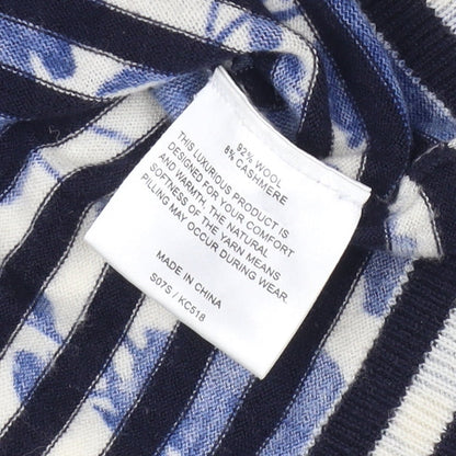 Womens UK Size 2 Whistles Blue Pullover Jumper