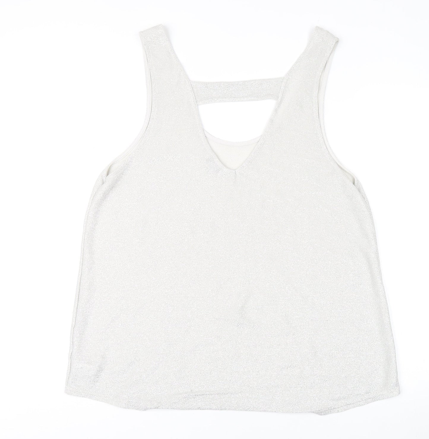 Womens UK Size 20 NEXT Silver  Tank