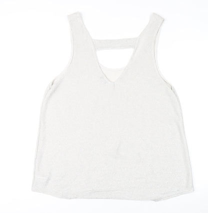 Womens UK Size 20 NEXT Silver  Tank