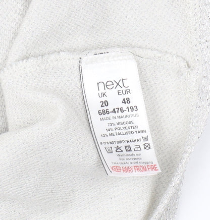 Womens UK Size 20 NEXT Silver  Tank