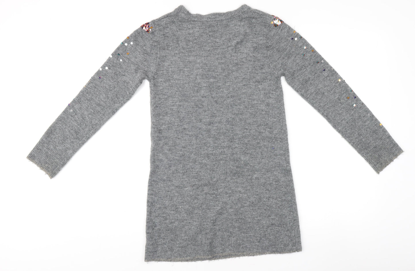 Teens UK Size 10 John Lewis & Partners Grey Pullover Jumper