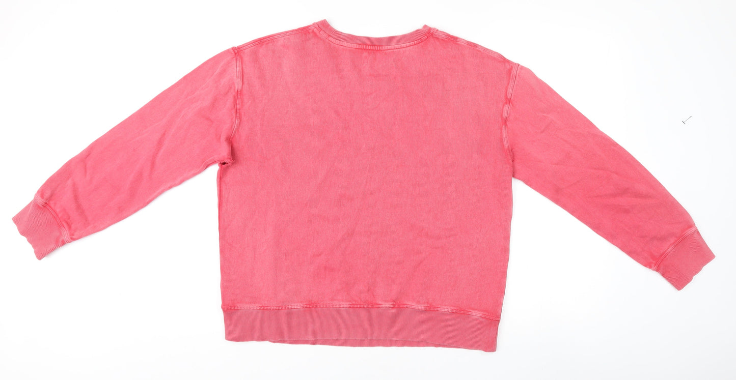 Hush Women's Pink Crew Neck Pullover Jumper Size M