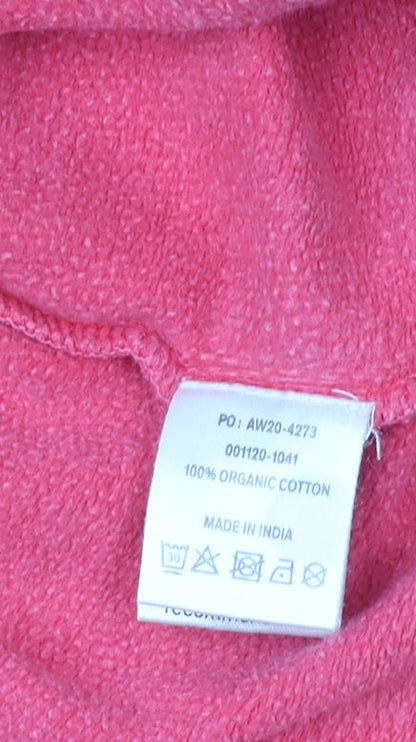 Hush Women's Pink Crew Neck Pullover Jumper Size M