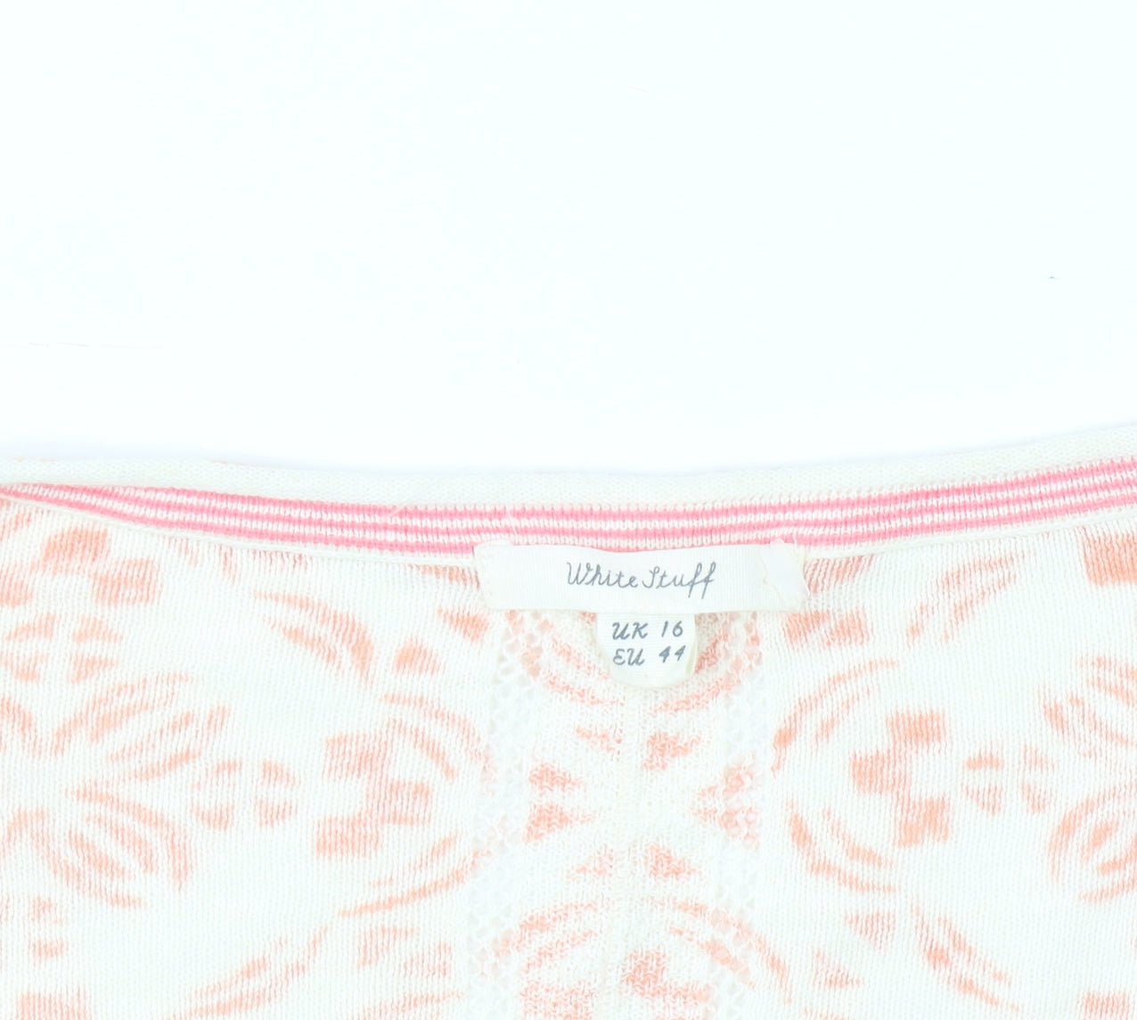 Womens UK Size 16 White Stuff Pink Pullover Jumper