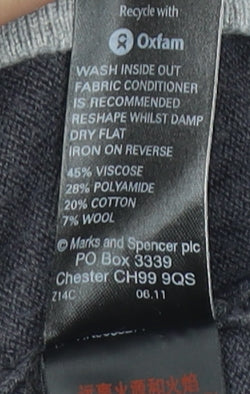 Womens UK Size 8 Marks and Spencer Grey  Jumper