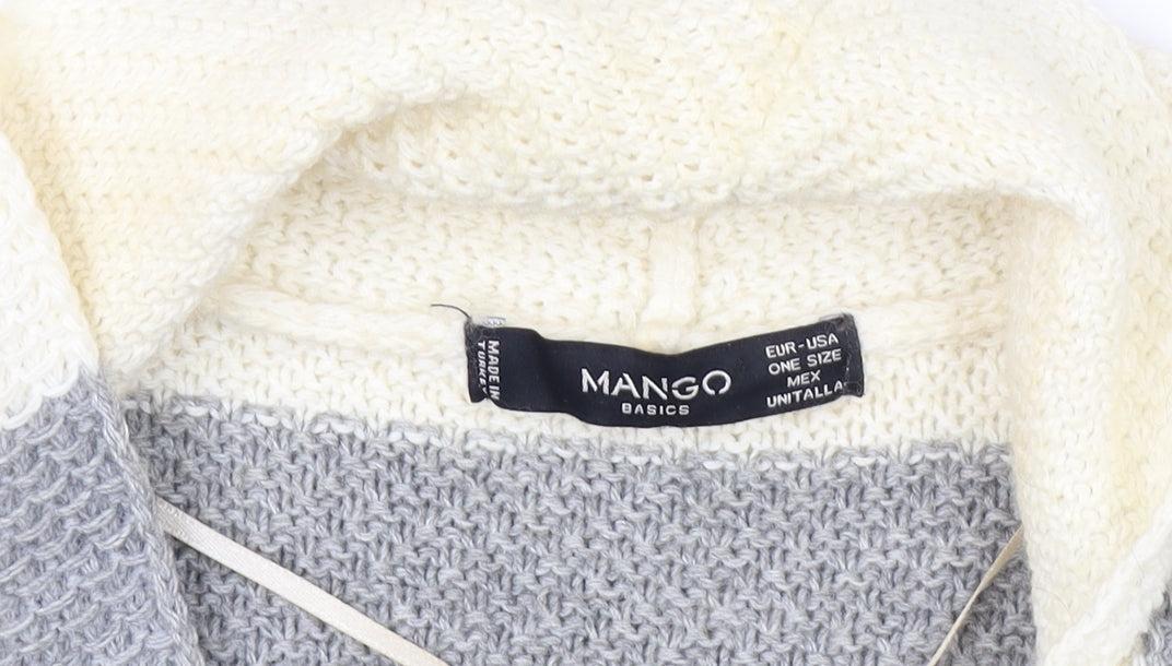 Womens UK Size One Size Mango Multicoloured Cardigan Jumper