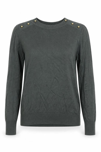 Womens UK Size M H&M Green Pullover Jumper