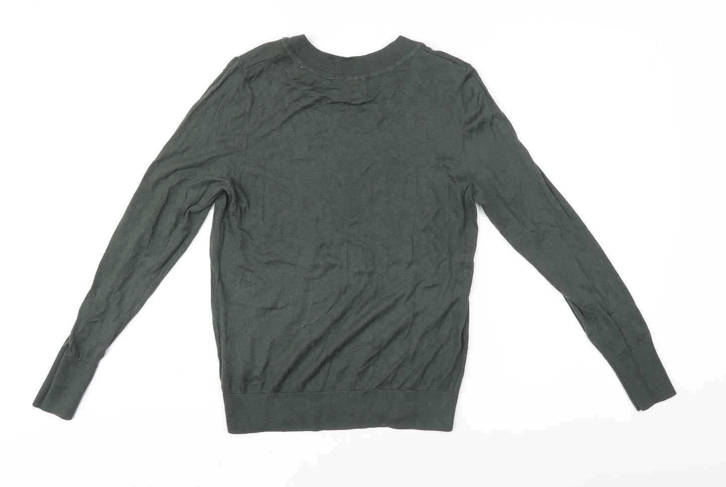 Womens UK Size M H&M Green Pullover Jumper