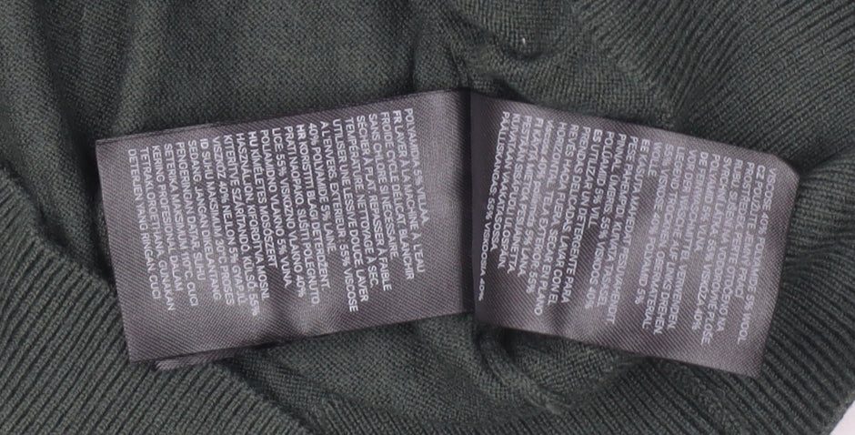Womens UK Size M H&M Green Pullover Jumper