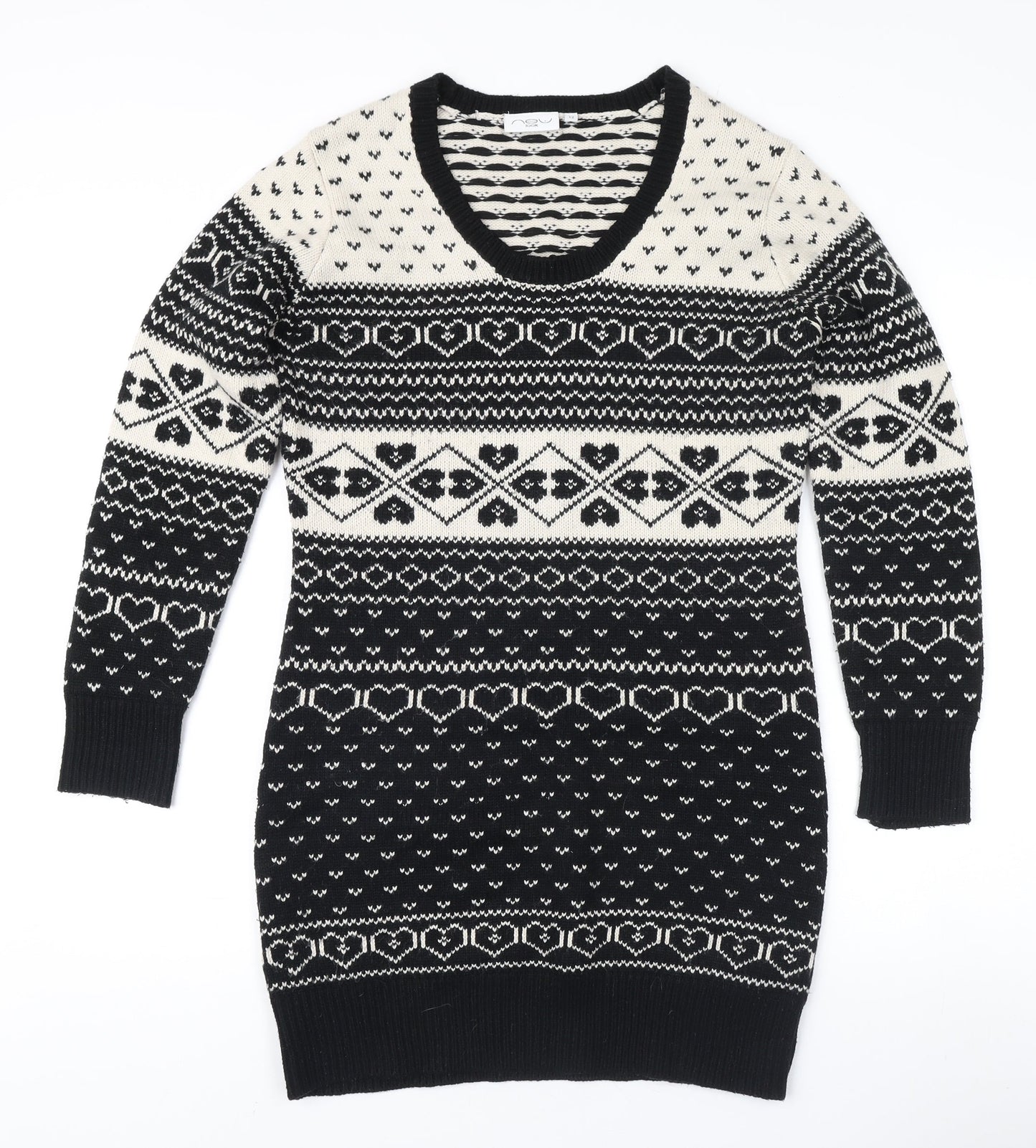 Womens UK Size 12 New Look Black Pullover Jumper