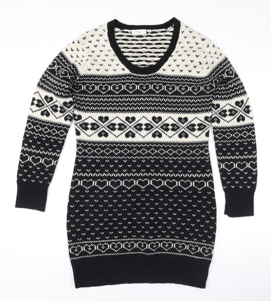 Womens UK Size 12 New Look Black Pullover Jumper