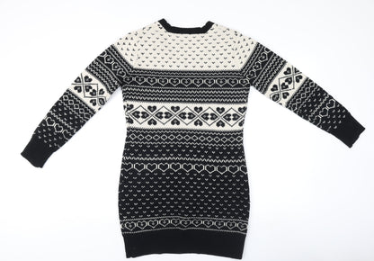 Womens UK Size 12 New Look Black Pullover Jumper
