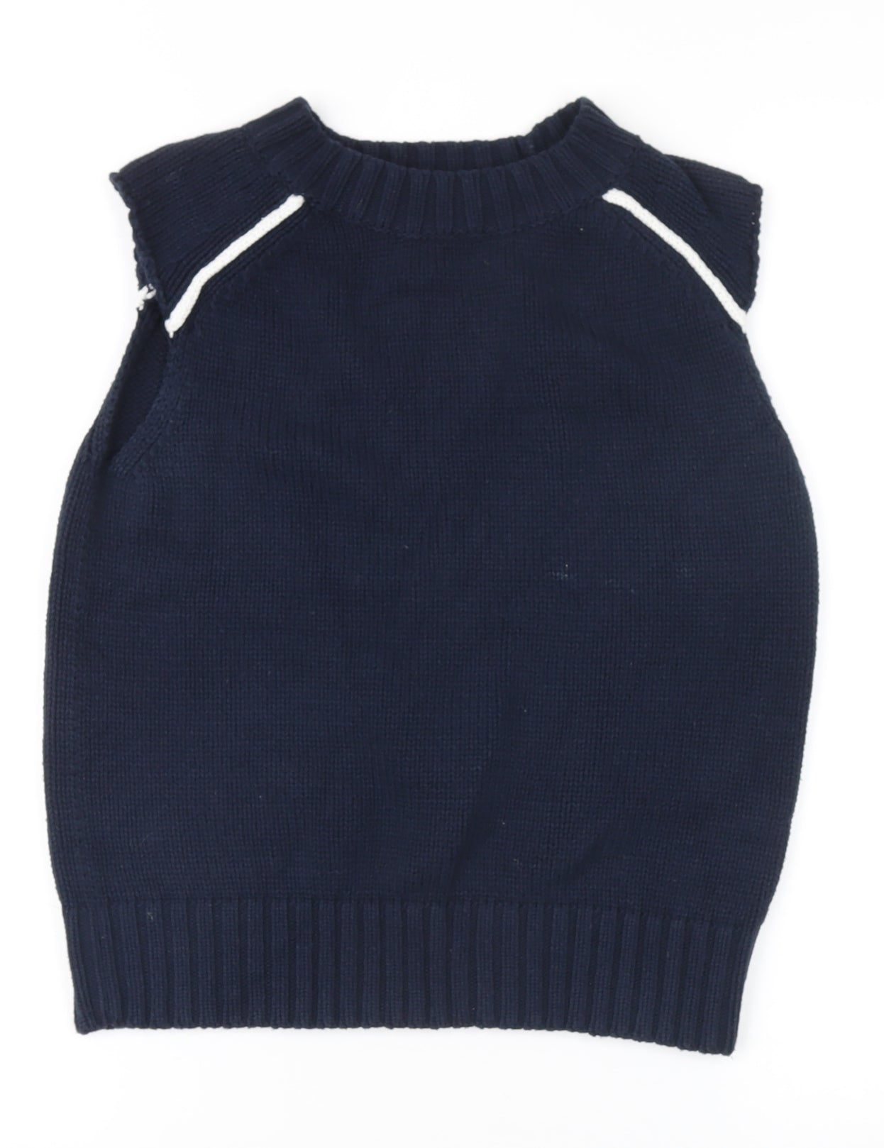 Womens UK Size XS Mint Velvet Blue Vest Jumper