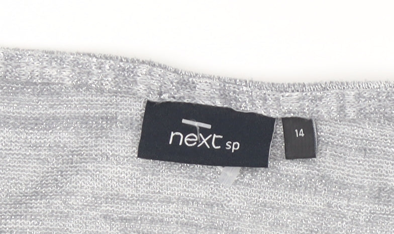Womens UK Size 14 NEXT Grey Basic T-Shirt