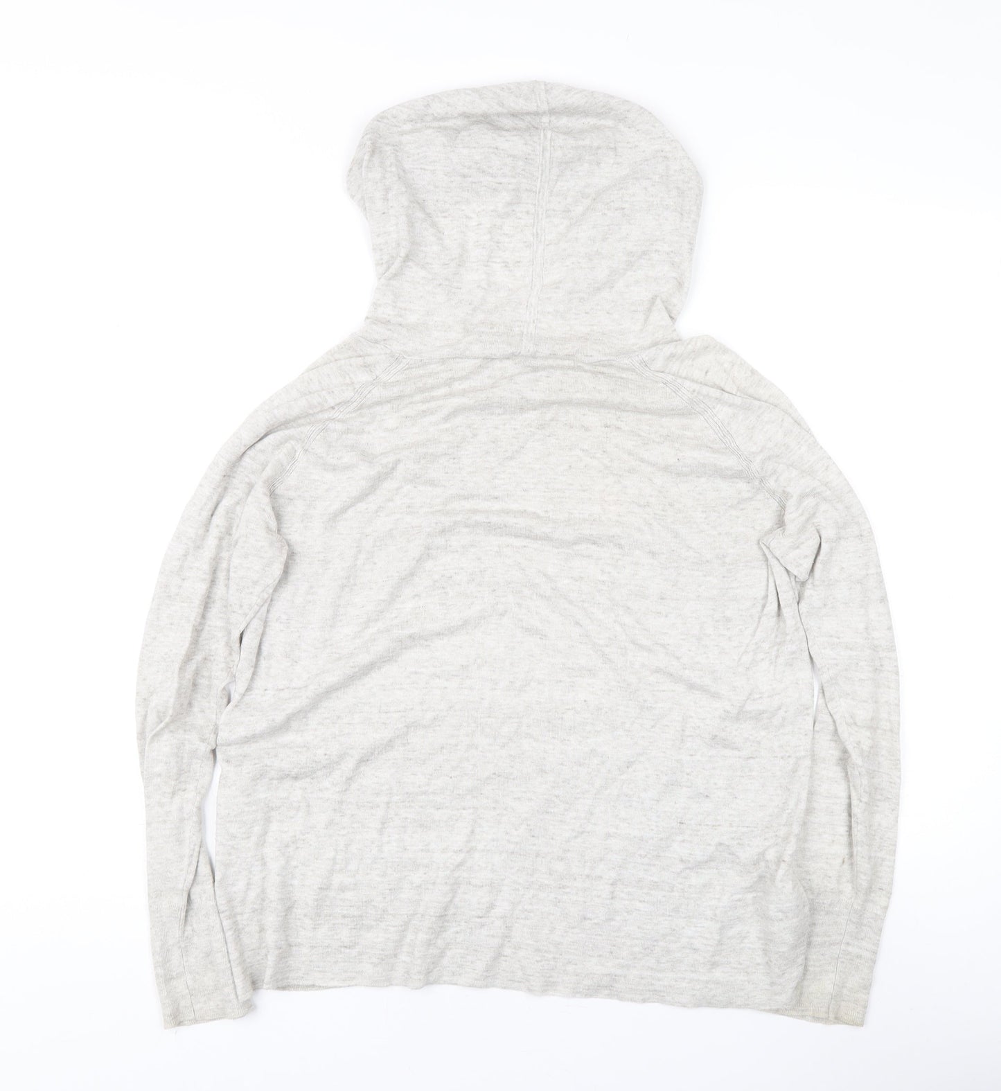 Gap Women's Grey Pullover Jumper with Hood, Size M