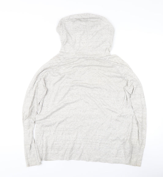 Gap Women's Grey Pullover Jumper with Hood, Size M