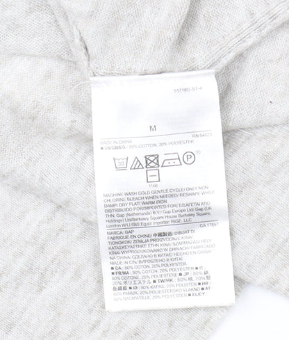 Gap Women's Grey Pullover Jumper with Hood, Size M