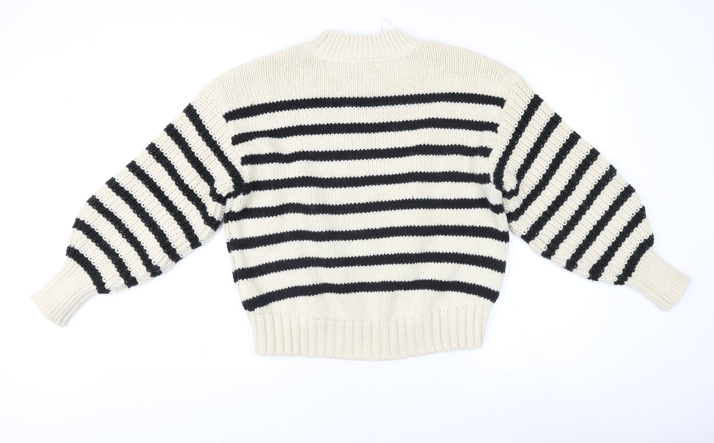 Womens UK Size M H&M Beige Pullover Jumper