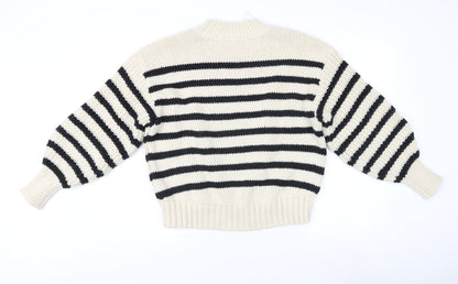Womens UK Size M H&M Beige Pullover Jumper