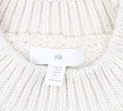 Womens UK Size M H&M Beige Pullover Jumper