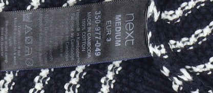 Next Women's Blue Striped Knit Jumper, Size M