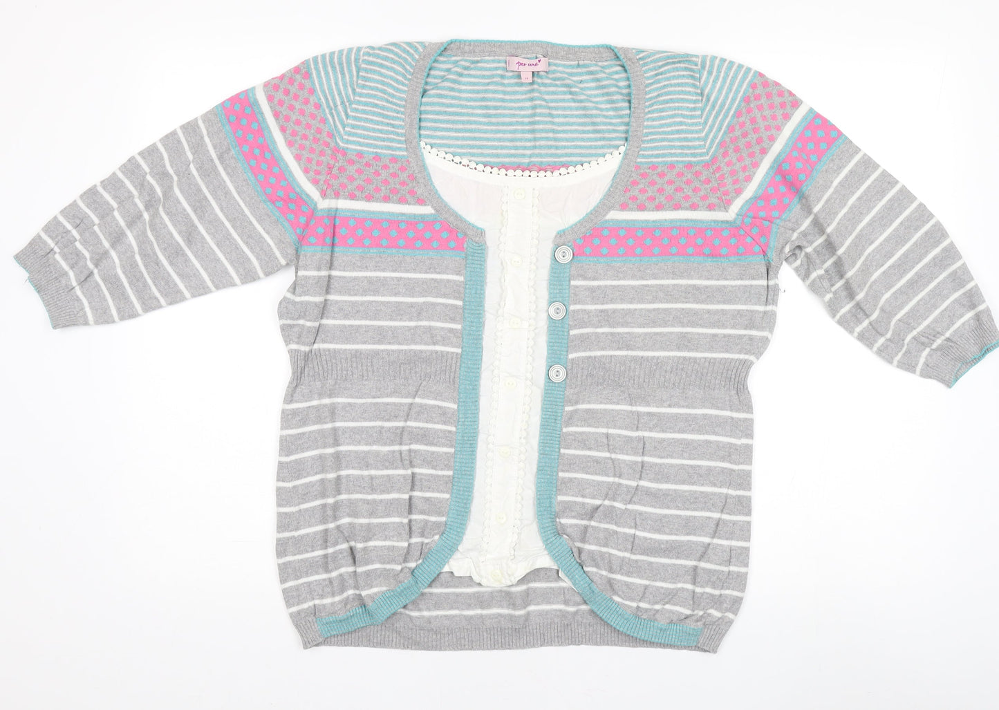 Marks and Spencer Women's Multicoloured Cardigan Size 18