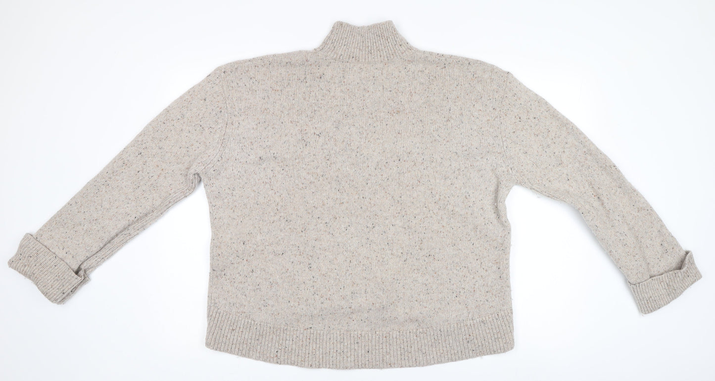 Womens UK Size 16 John Lewis & Partners Beige Pullover Jumper