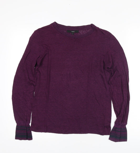 Womens UK Size 6 NEXT Purple Pullover Jumper