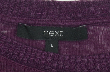 Womens UK Size 6 NEXT Purple Pullover Jumper